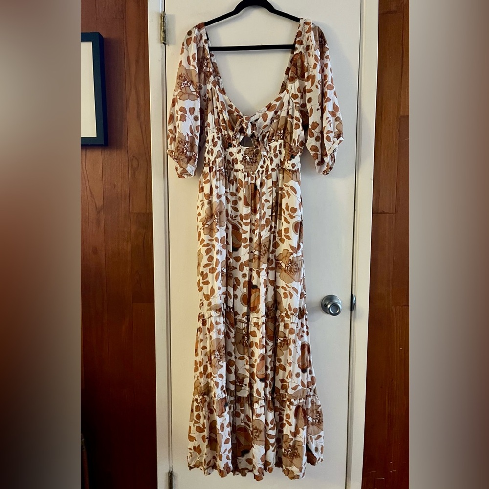 Anthropologie Tiered Floral Maxi Dress - Picture 4 of 7
